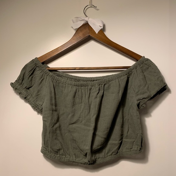 Aerie Linen Crop Top - Picture 3 of 3
